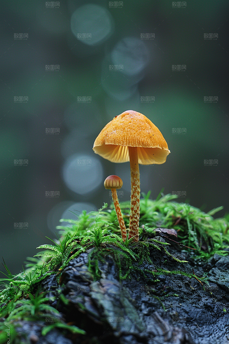 蘑菇雨后菌菇摄影图