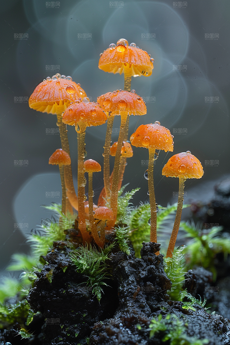 蘑菇高清山林摄影图