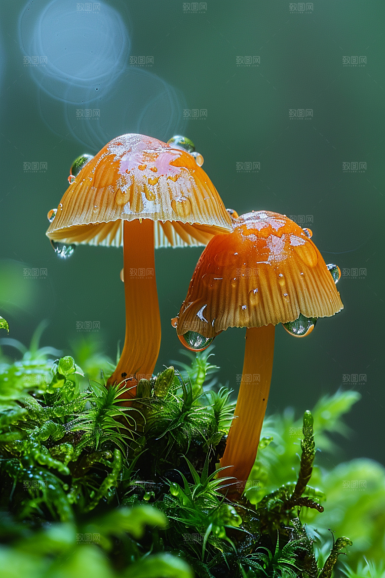 蘑菇清新自然摄影图