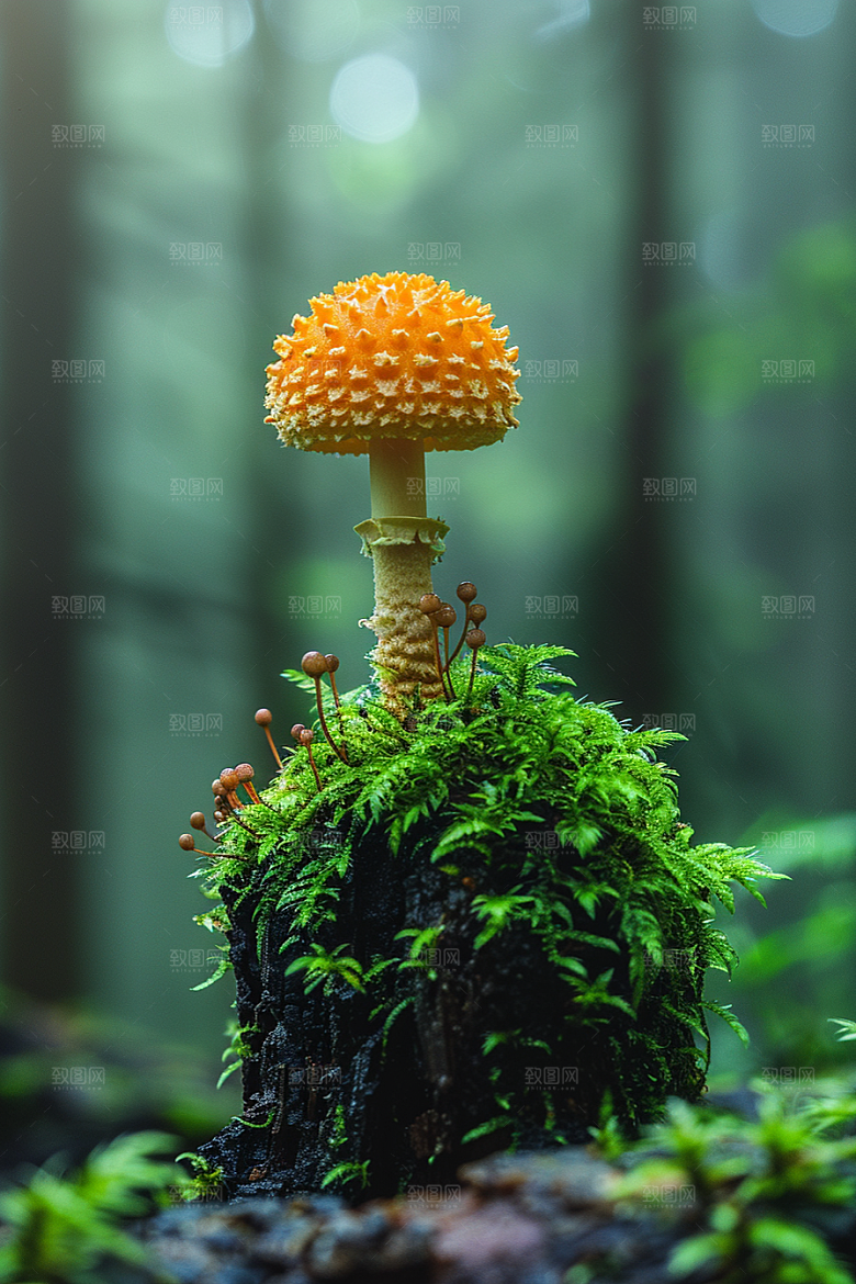 蘑菇新鲜山林摄影图