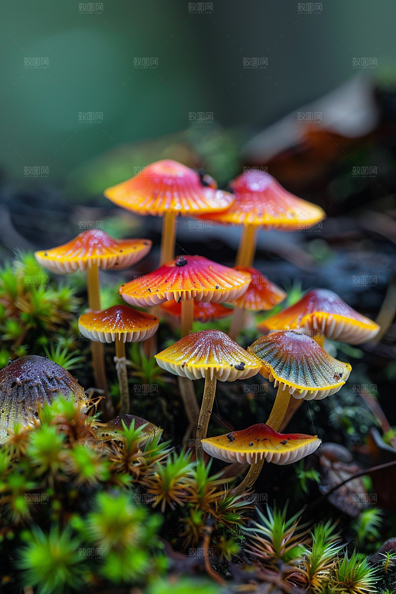 蘑菇清新菌菇摄影图
