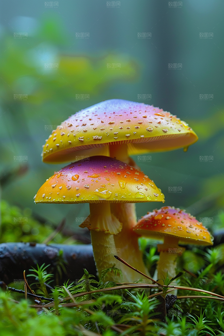 蘑菇菌菇山林摄影图