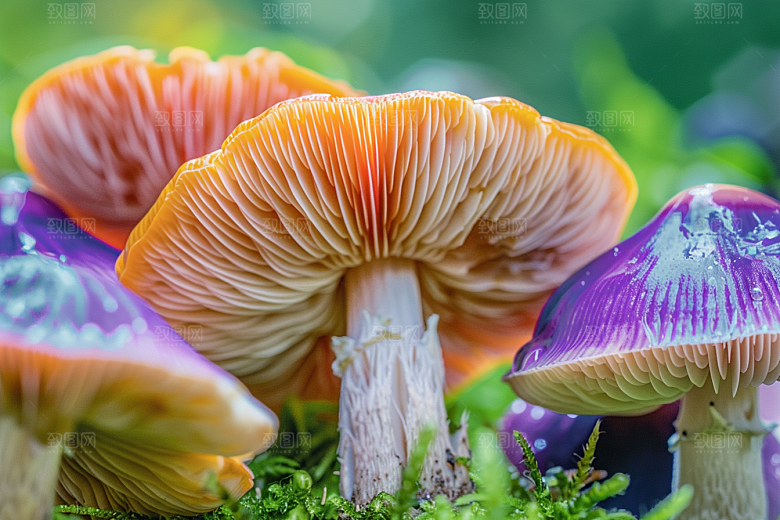 蘑菇菌菇山林摄影图