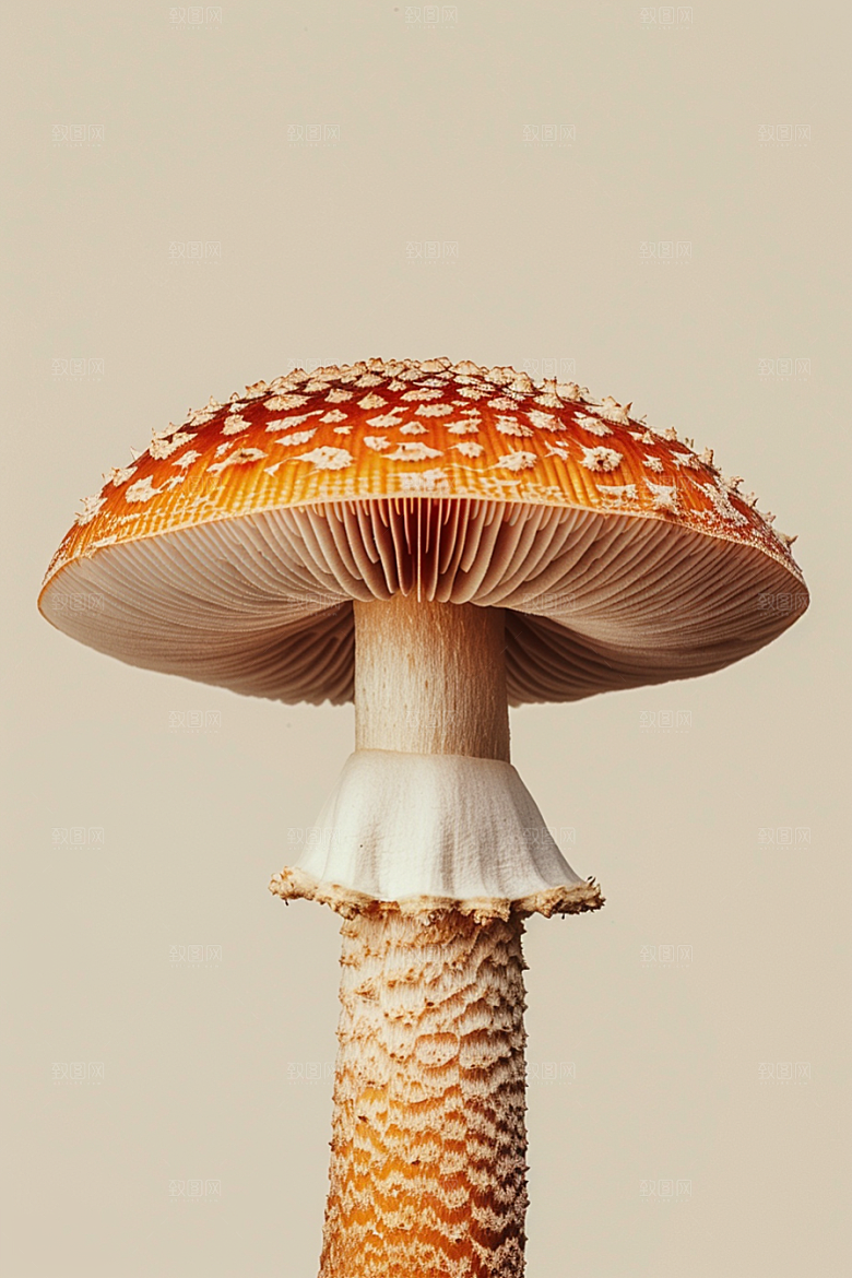 蘑菇雨后树林摄影图