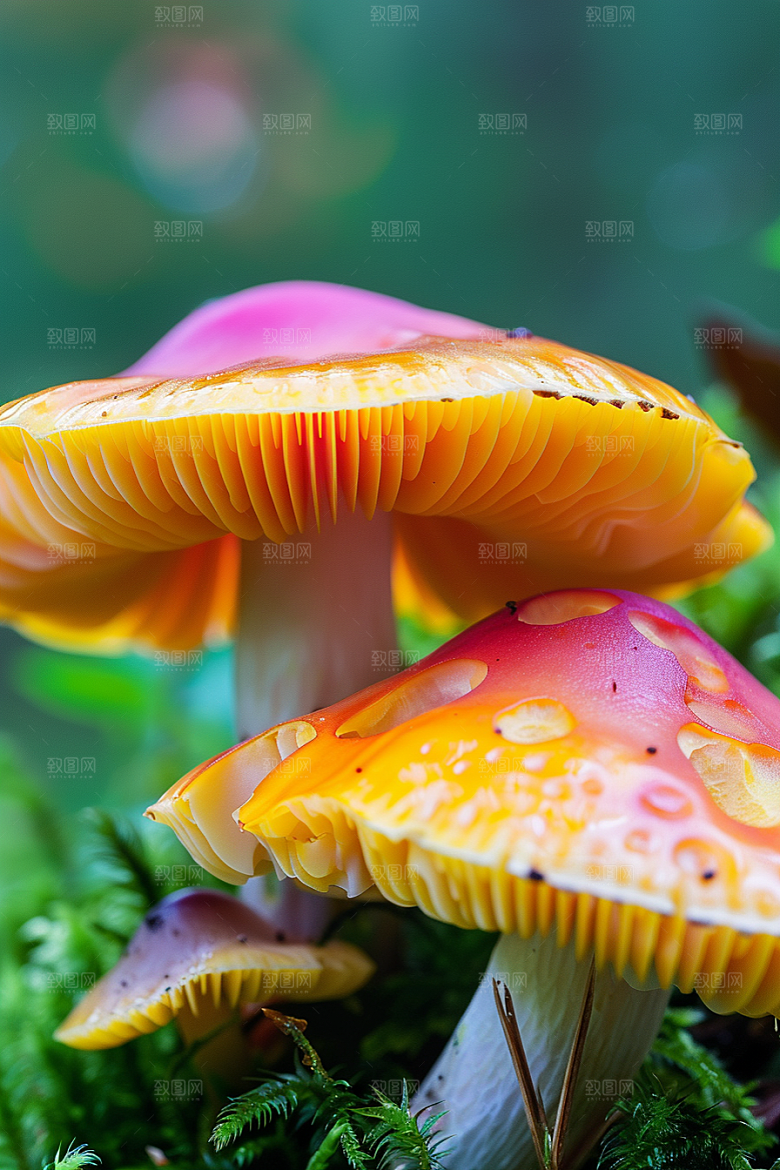 蘑菇鲜美清新摄影图