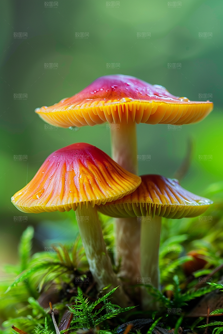 蘑菇清新新鲜摄影图