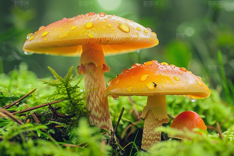 蘑菇自然山珍摄影图