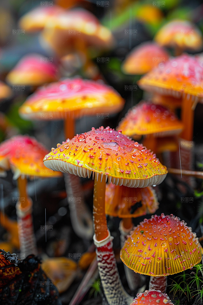 蘑菇山珍山林摄影图