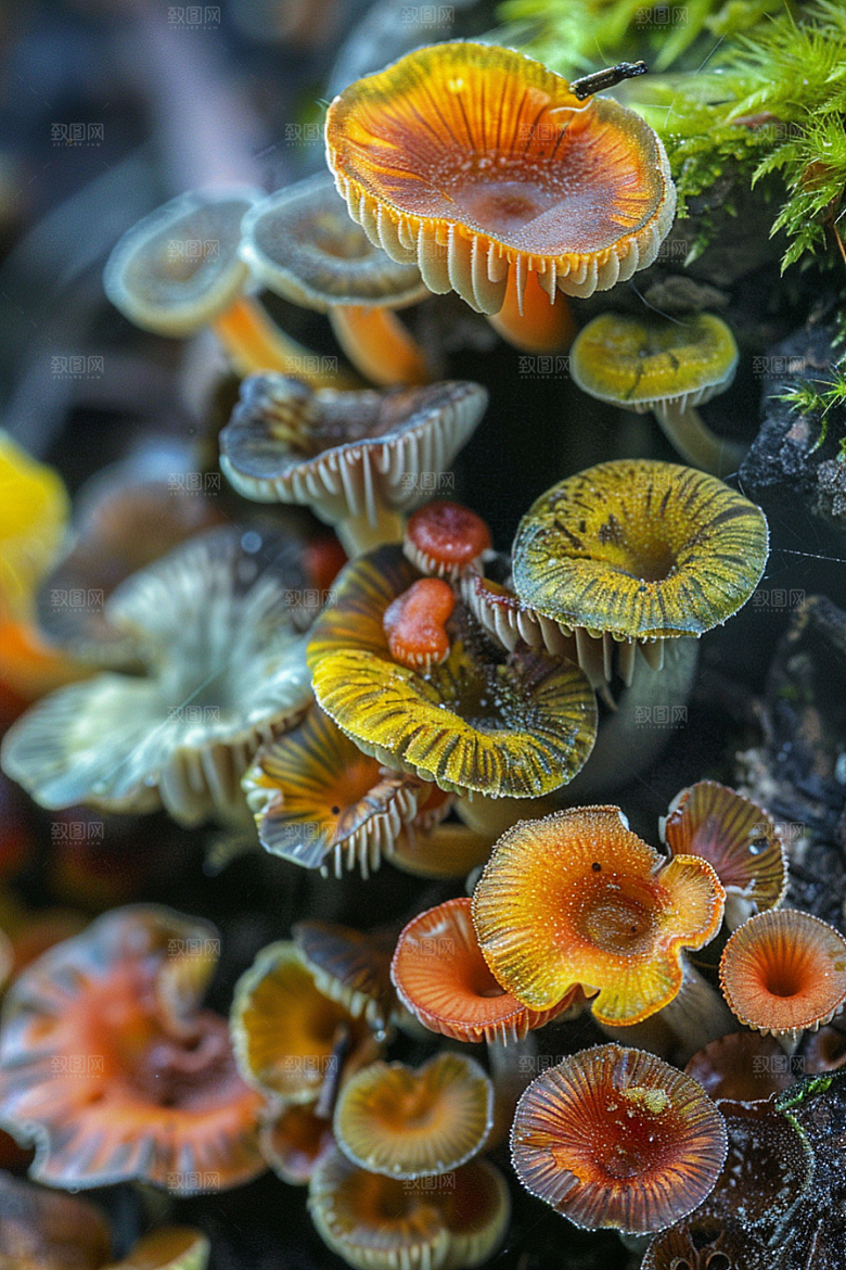 蘑菇山珍清新摄影图