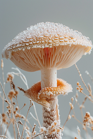 蘑菇山珍食材摄影图