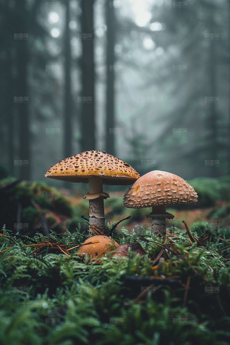 蘑菇菌子高清摄影图