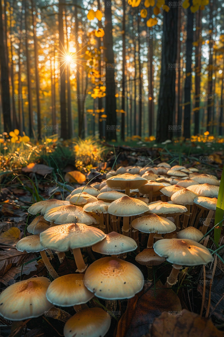 蘑菇云南山珍摄影图