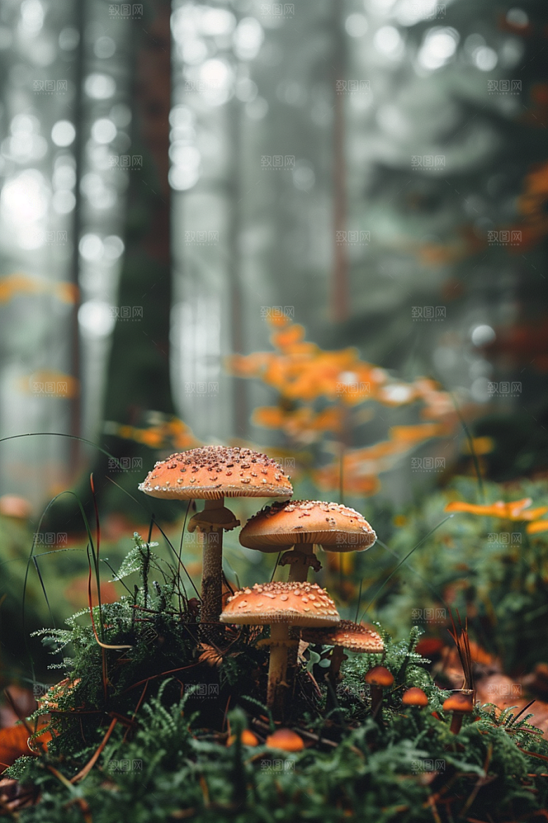 蘑菇山珍鲜美摄影图