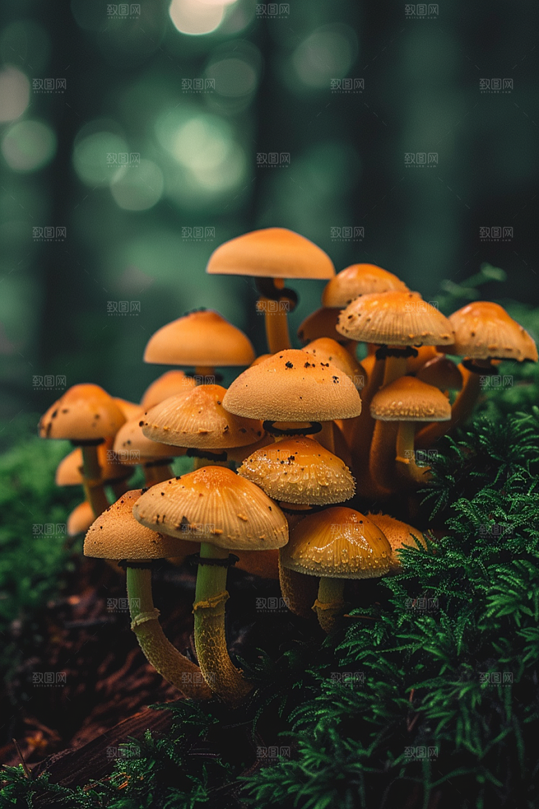 蘑菇山林美味摄影图