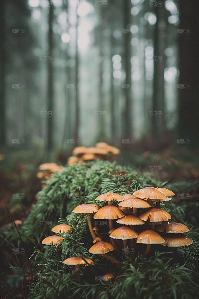 蘑菇新鲜清新摄影图
