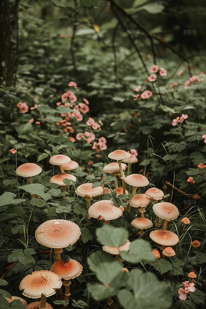 蘑菇自然菌菇摄影图