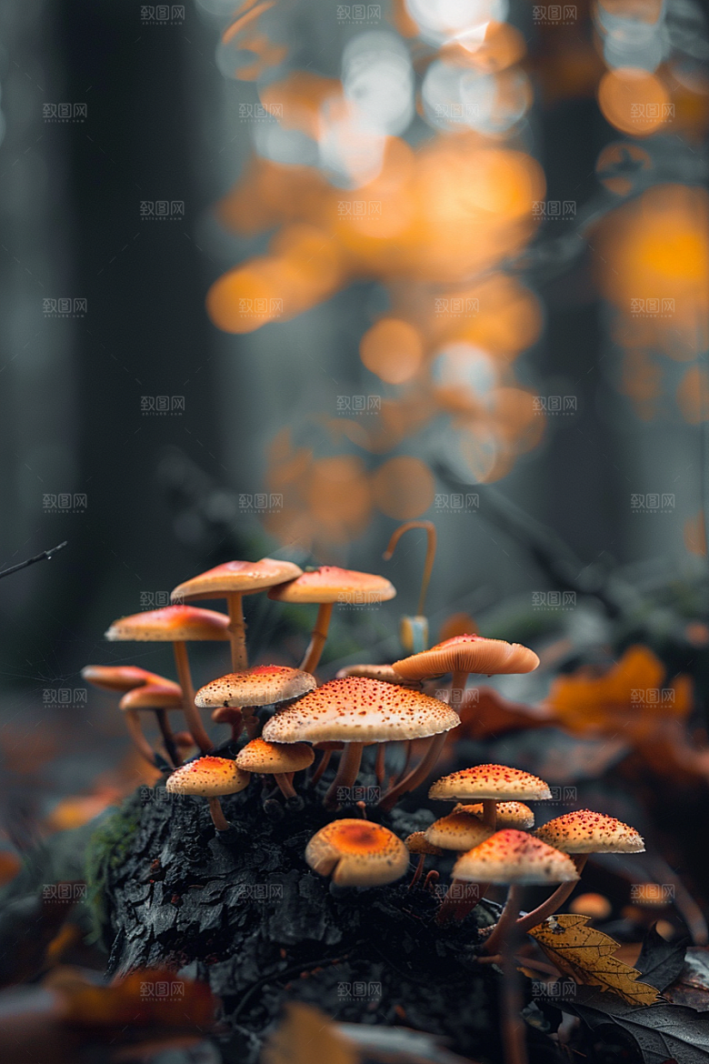 蘑菇山珍山林摄影图