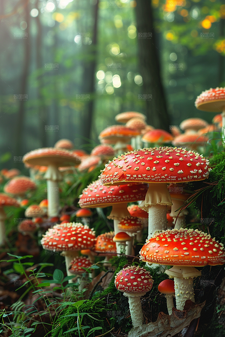 蘑菇新鲜山林摄影图