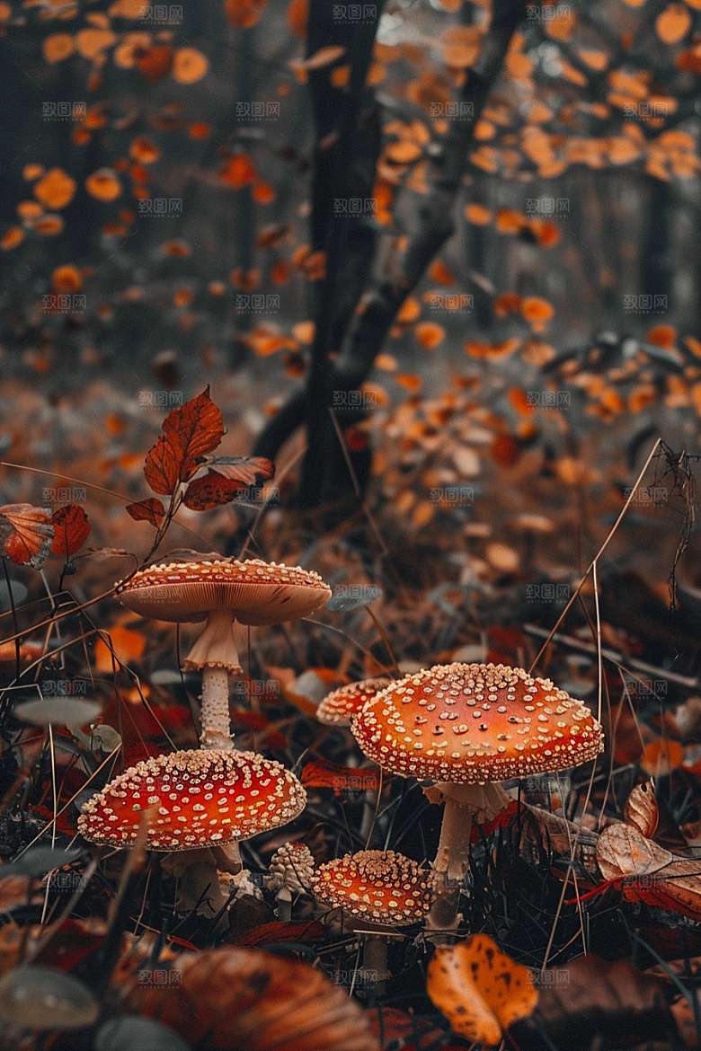 蘑菇鲜美高清摄影图
