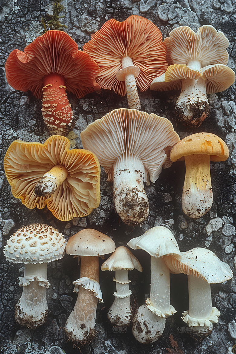 蘑菇山珍食材摄影图