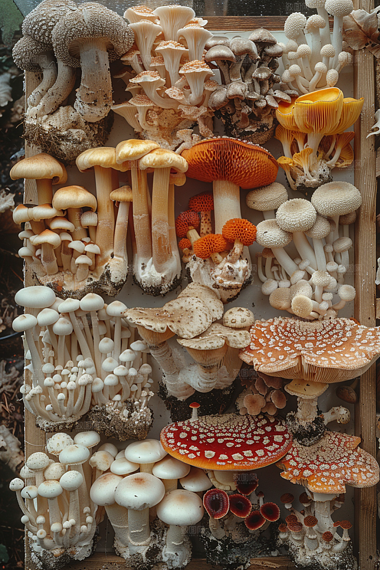 蘑菇高清鲜美摄影图