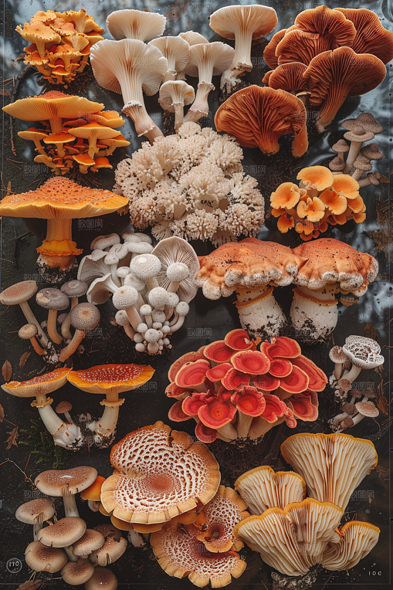 蘑菇菌菇高清摄影图