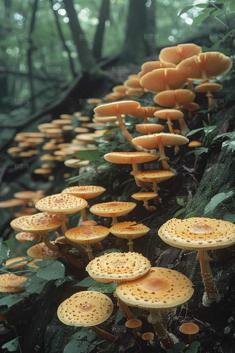 蘑菇鲜美山林摄影图
