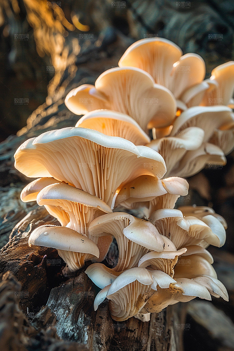 蘑菇树林菌子摄影图
