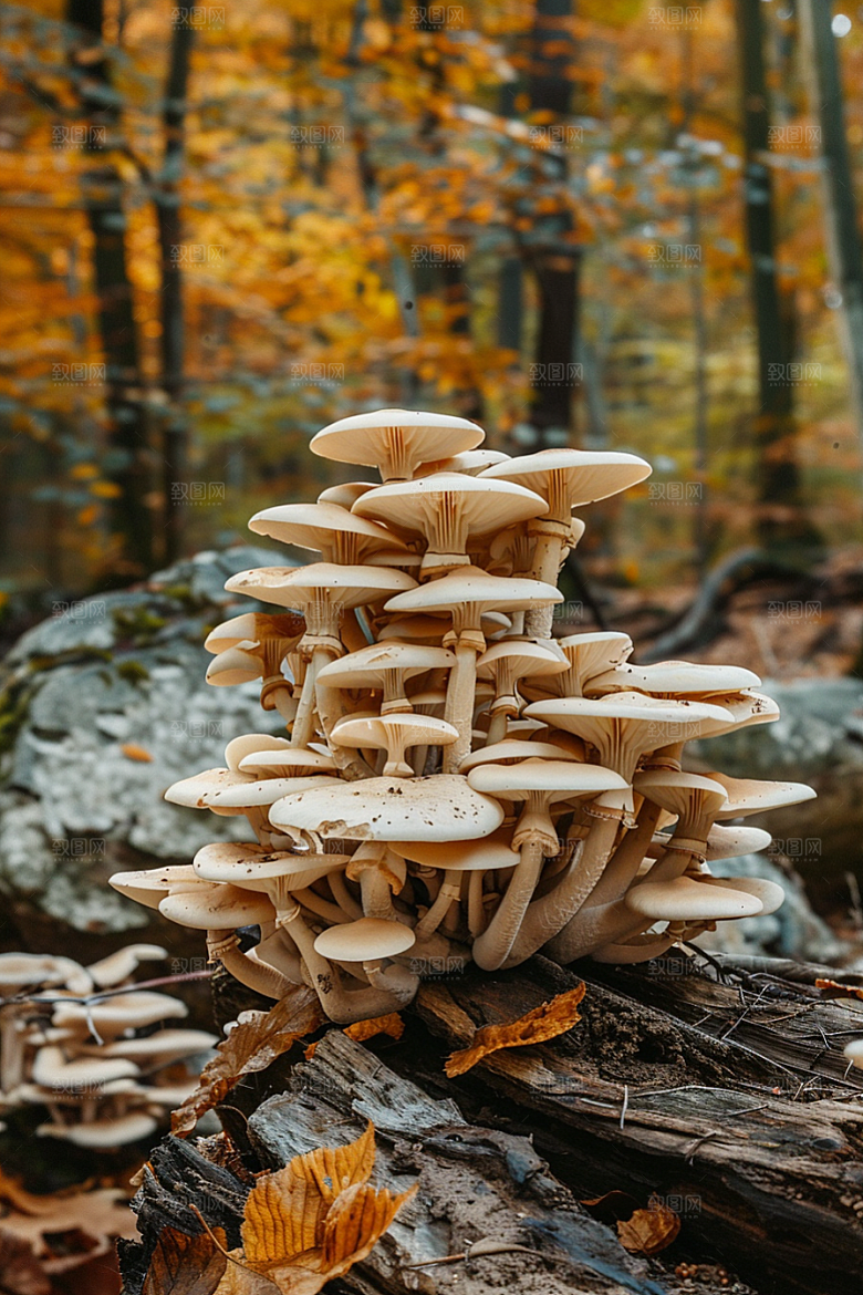 蘑菇雨后山珍摄影图
