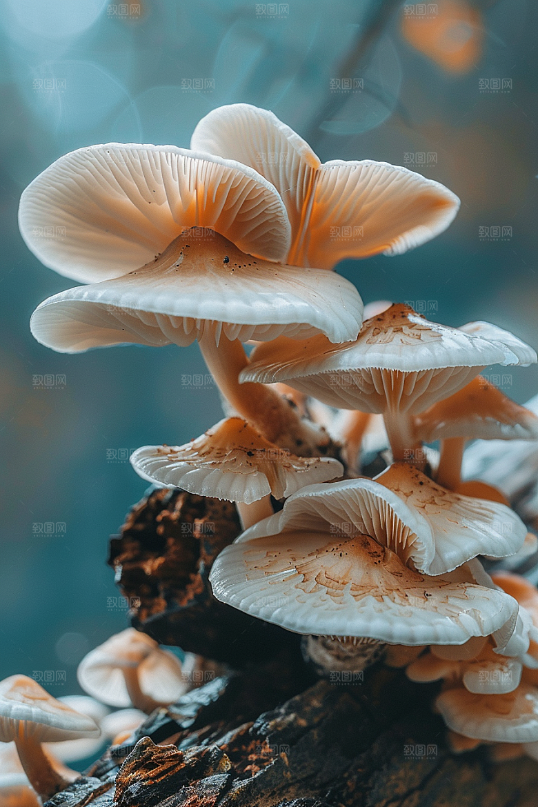 蘑菇山林高清摄影图