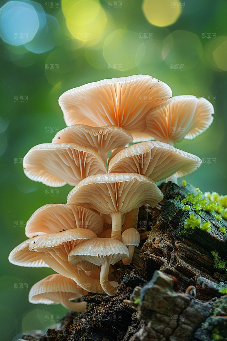 蘑菇山林高清摄影图
