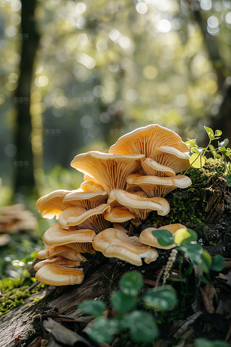 蘑菇食材清新摄影图