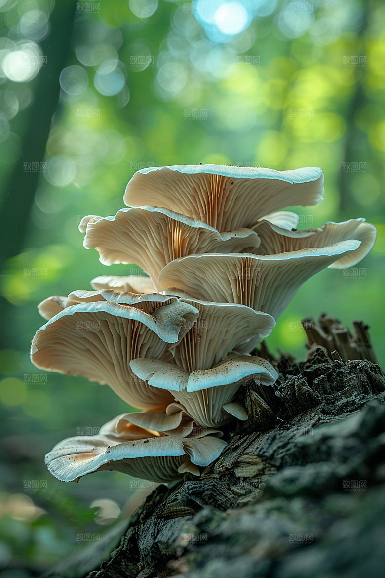 蘑菇雨后鲜美摄影图