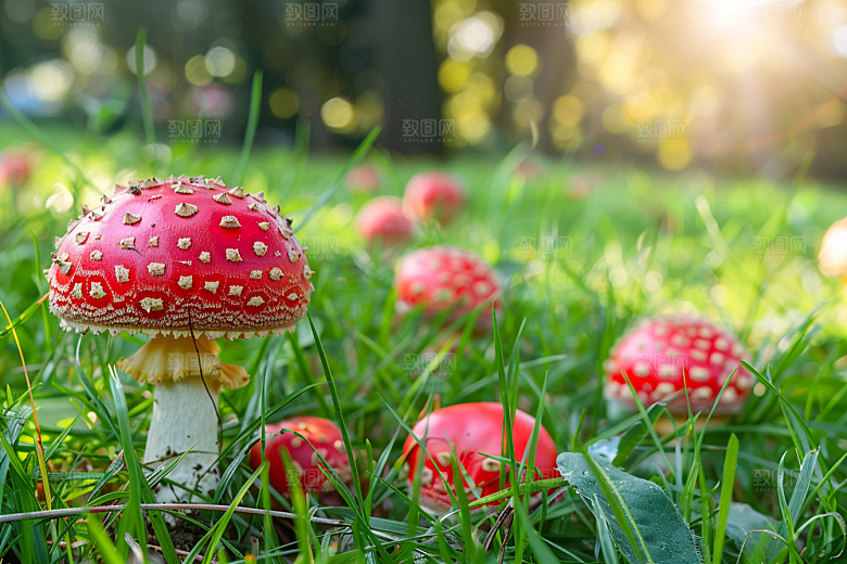 蘑菇山林树林摄影图