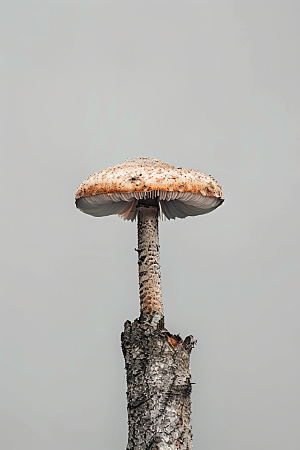 蘑菇树林菌菇摄影图
