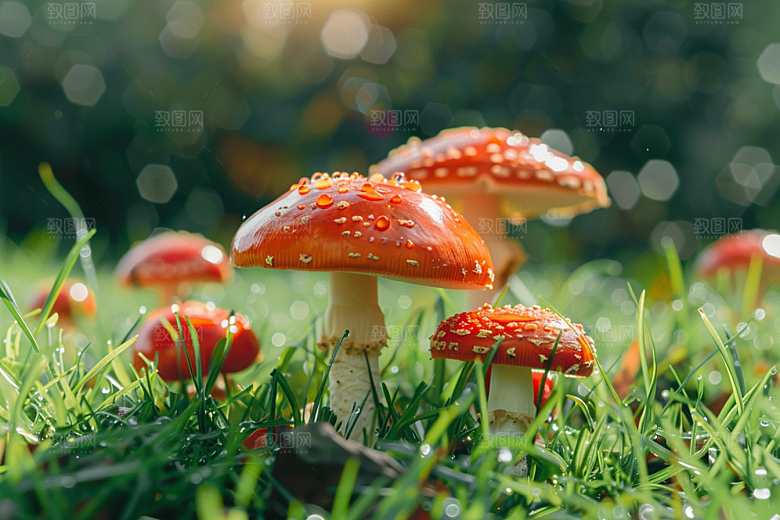 蘑菇山珍山林摄影图