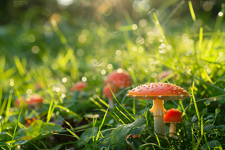蘑菇美味山林摄影图