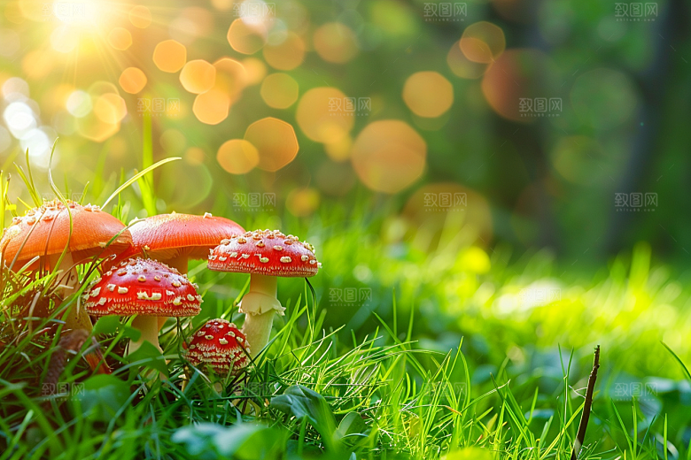 蘑菇美味清新摄影图