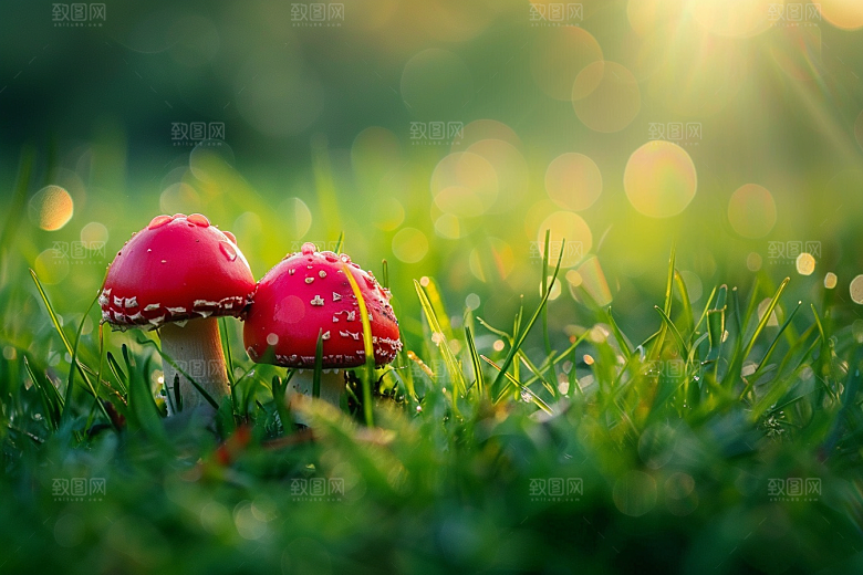 蘑菇美味清新摄影图