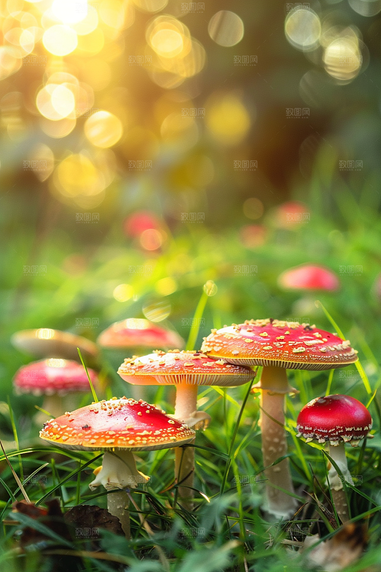 蘑菇菌菇清新摄影图