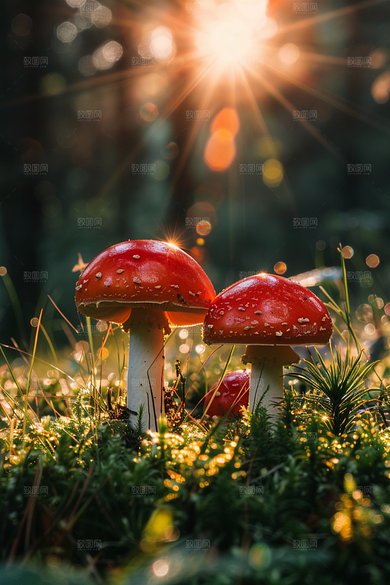 蘑菇菌子新鲜摄影图
