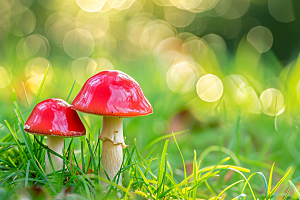 蘑菇新鲜山林摄影图