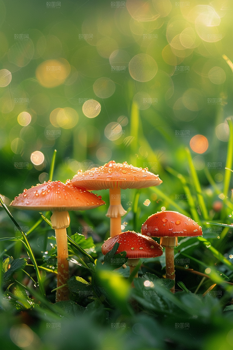 蘑菇自然清新摄影图