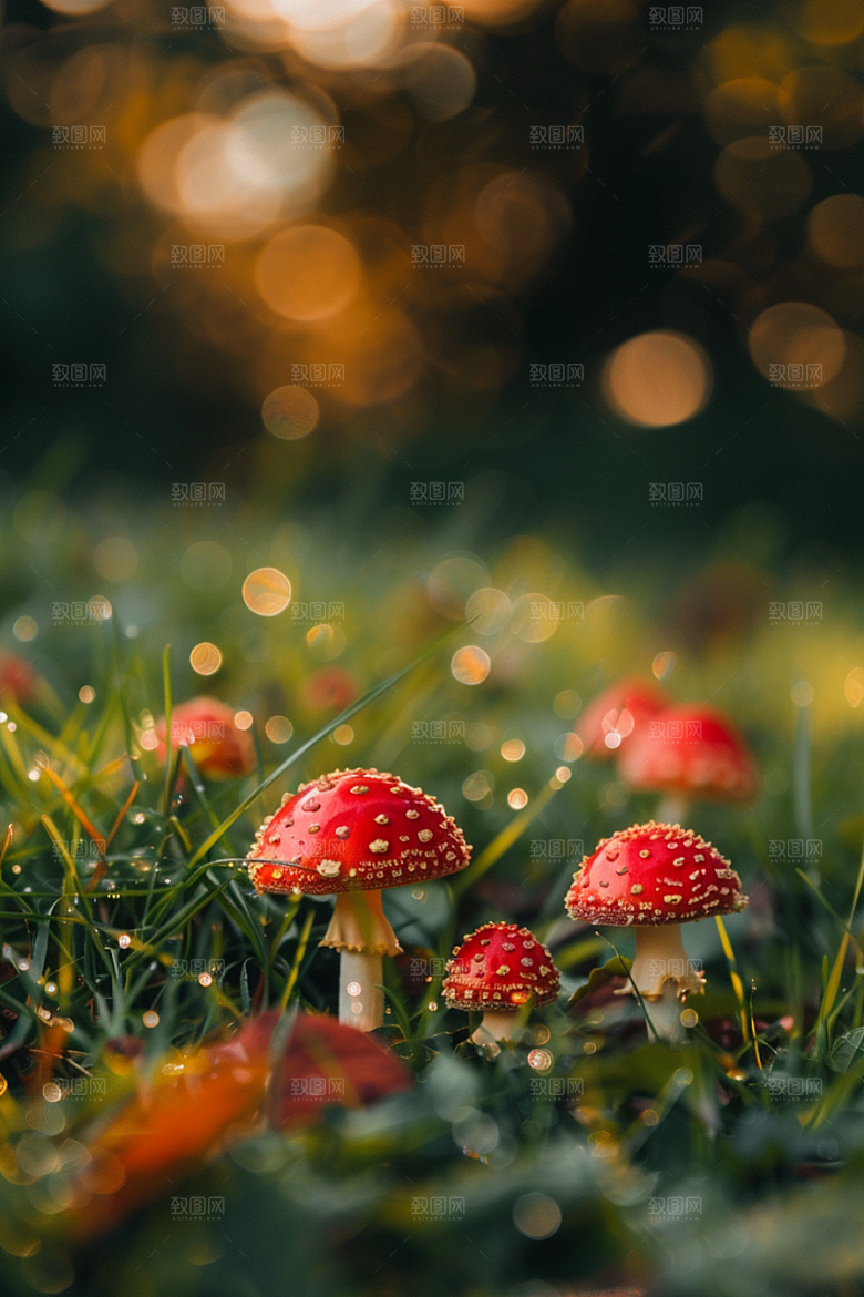 蘑菇山林云南摄影图