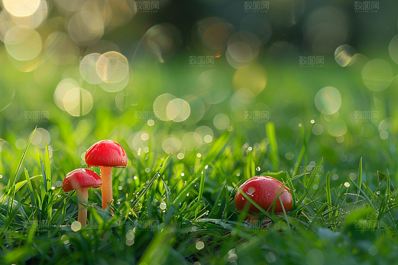 蘑菇菌子高清摄影图