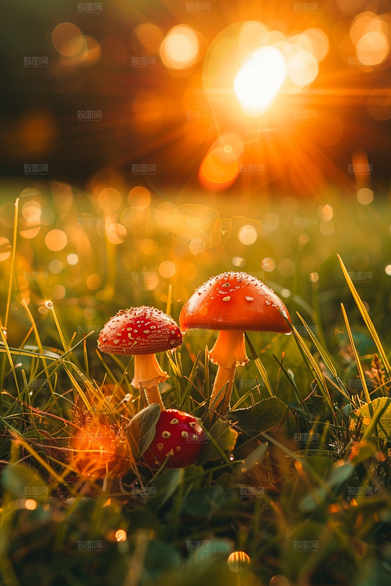 蘑菇美味山林摄影图