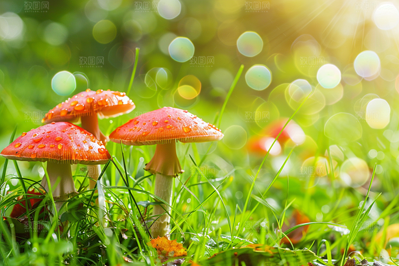 蘑菇山珍清新摄影图