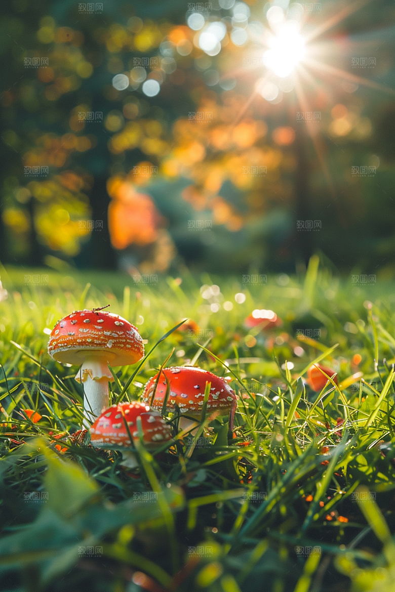 蘑菇清新新鲜摄影图