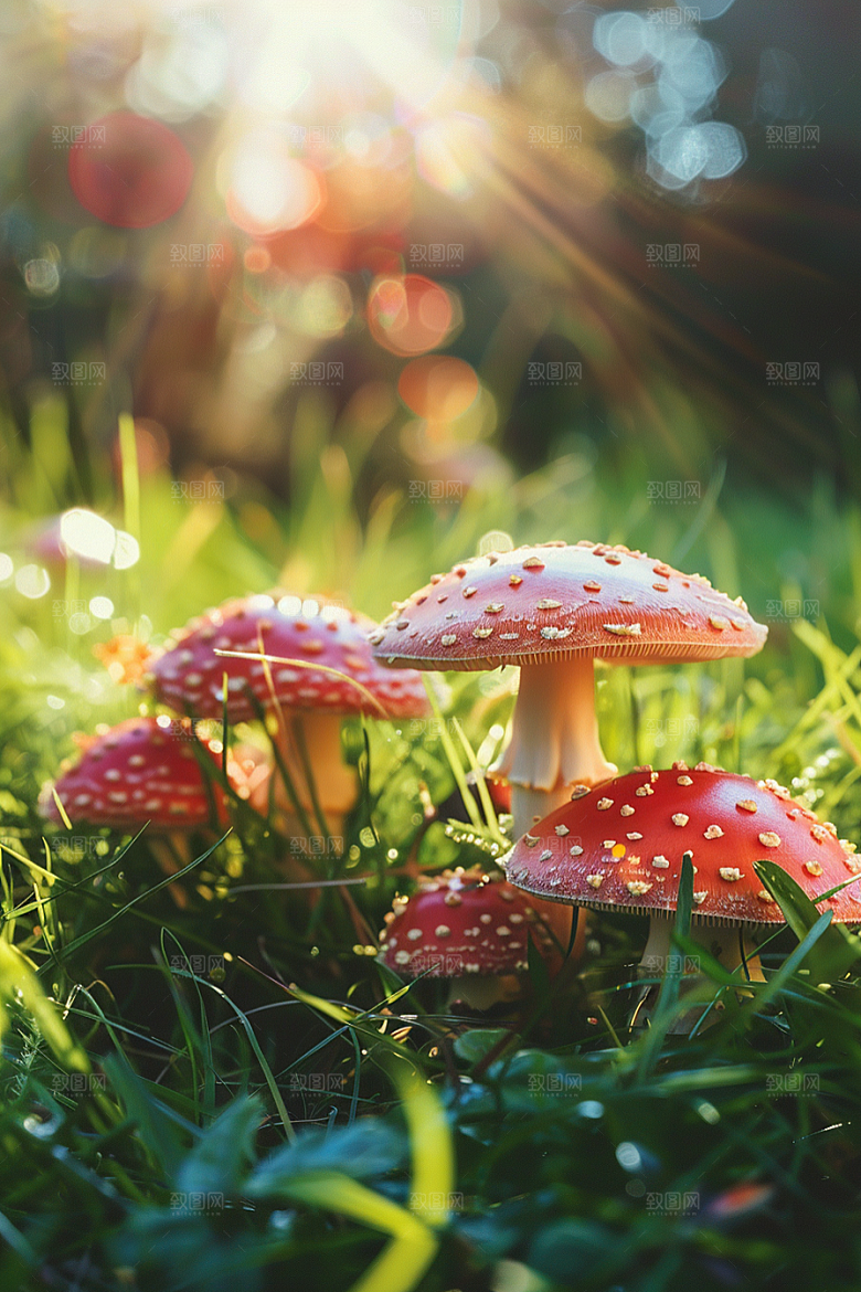 蘑菇清新高清摄影图