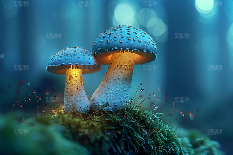 蘑菇美味自然摄影图